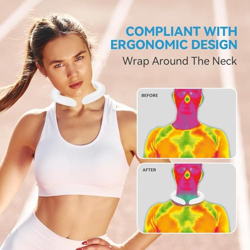 TILAK VENTURE Neck Cooling Tube, Reusable Neck Cooler Below 15°C (59°F), Summer Indoor/Outdoor Cooling & Heat Dissipation (White) - Image 2