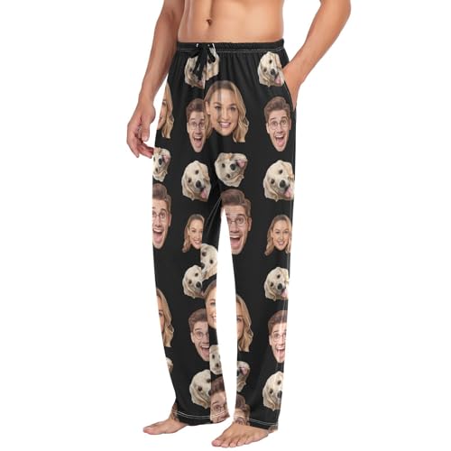 Personalized Pajama Pants for Men Long Custom Sweatpants Funny Pajama Bottoms Sleepwear Sleep Pant Pj Pants4