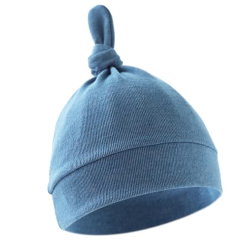 ffgguuiic Cotton Breathable Baby Bonnet Hat Soft Infants Earflap Bonnet Fetal Caps Comfortable Headwear for 0 to 6 Months Unisex