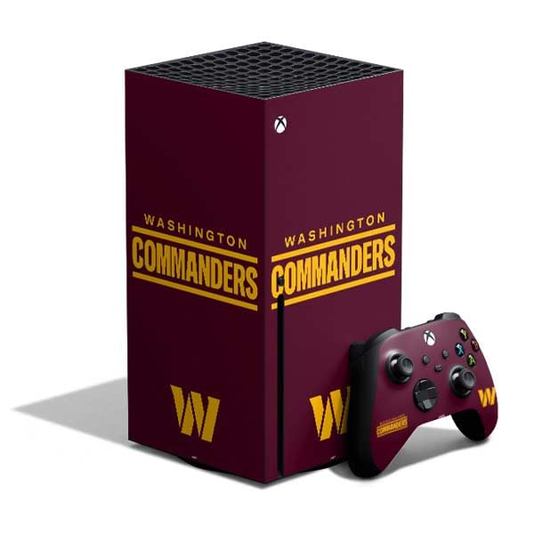 Skinit Decal Gaming Skin Compatible with Xbox Series X Bundle - Officially Licensed NFL Washington Commanders Performance Series Design