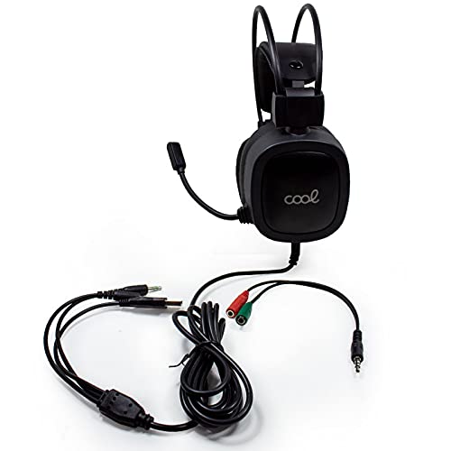 Cool Auriculares Stereo PC / PS4 / PS5 / Xbox Gaming Houston Iluminación + Adapt. Audio