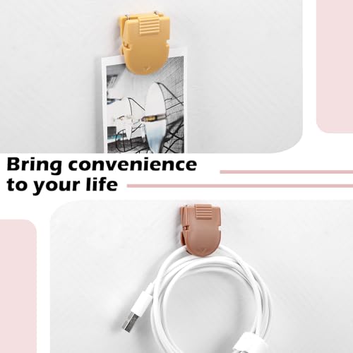 Image of Feifeiya 25 Pcs Cubicle Clips for Fabric Panels,Boho Color | Office Partition Wall Clips, 40-sheet Capacity for Notes Photos Memos, Metal Spring, Fits Cubicle Fabric Accessories