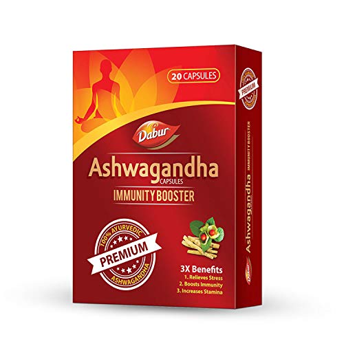 Dabur Ashwagandha Capsules Immunity Booster – 20 Capsules Dabur Ashwagandha Capsules Immunity Booster – 20 Capsules