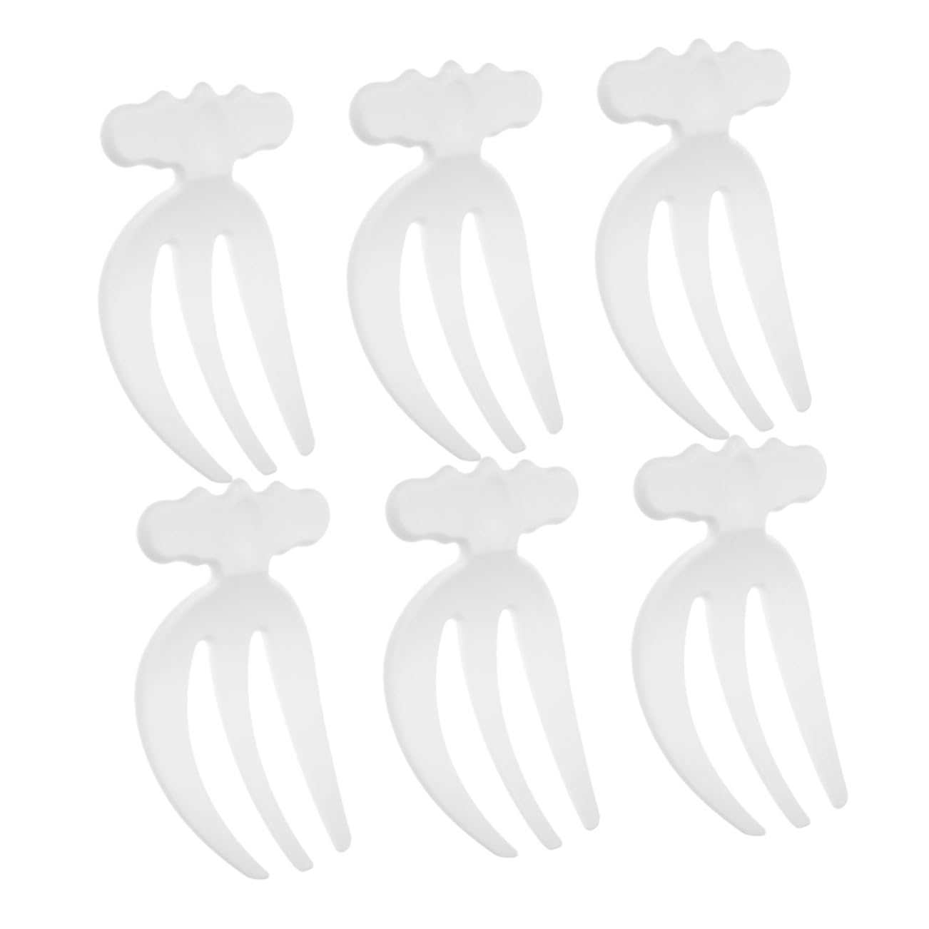 STOBAZA 6pcs Plastic Salad Hands Set: Salad Serving Claws For Tossing And Stirring - Multifunctional Kitchen Utensils For Fruit And Vegetable