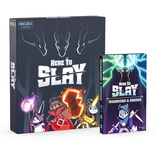 Image of Unstable Games - Here to Slay Warriors & Druids Expansion Pack - Designed to be Added to Your Here to Slay Base Game - Great for Family Game Night