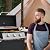 3-Burner Gas Grill Stainless Steel, Barbecue Grill Cart with 2 Side Tables Shelves for Camping/Outdoor Cooking/Patio and Garden - Black (3 Burner)