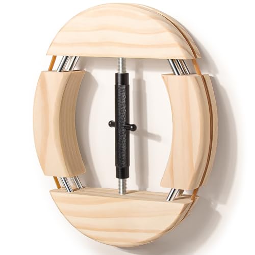 4 Way Hat Stretcher, Upgraded Wooden Hat Stretchers for Fitted Hats, Stretched Size 6 7/8 to 8 1/2, Hats Stretcher Fits All Kind of Caps - Lever Principle, Extender Widener for Baseball Cowboy Caps