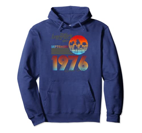 Legendario de cumpleaños desde septiembre de 1976. Sudadera con Capucha