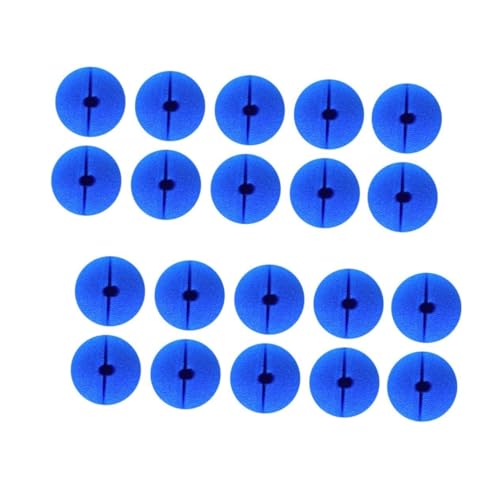 TOYANDONA 50 Pcs Nariz de Esponja complementos Disfraz Accesorios Disfraz Accesorios de Disfraz Esponjas Divertidas utilería de de Fiesta Peluca de Jengibre chirriador Blue