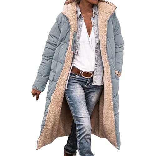 Daunenmantel Damen Lang, Kuscheljacke Damen Flauschig, Wintermantel Lang Warm Winterjacke Outdoor Gefütterte Fleecejacken Winter Jacke Herbst Mantel Herbstjacke Übergangsjacke Steppjacke Parka Daunenmantel Damen Lang, Kuscheljacke Damen Flauschig, Wintermantel Lang Warm Winterjacke Outdoor Gefütterte Fleecejacken Winter Jacke Herbst Mantel Herbstjacke Übergangsjacke Steppjacke Parka