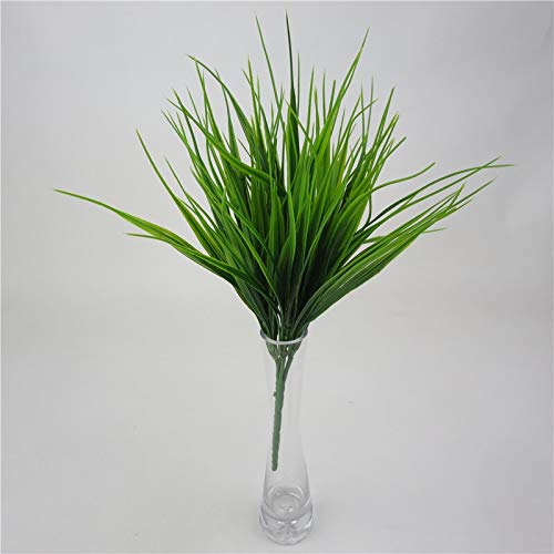 EdricShop 1piece Artificial Outdoor Plants Fake Plastic Greenery Shrubs Wheat Grass Bushes Flowers for Outside Home Garden Wedding Party