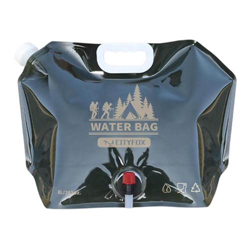 Bidón de agua plegable – Portabotellas de agua Camping | Bolsas portátiles para tanque de agua con un diseño que ahorra espacio, bolsas de almacenamiento de agua gruesa para acampar al aire libre