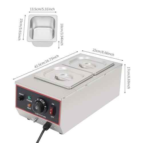 Máquina para Temperar Chocolate Eléctrica Comercial 6L Acero Inox miniatura 2