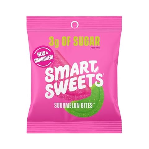 SmartSweets Sourmelon Bites, Candy with Low Sugar (3g), Low Calorie, Plant-Based, Free From Sugar Alcohols, No Artificial Colors or Sweeteners, 1.8 Ounce Cover