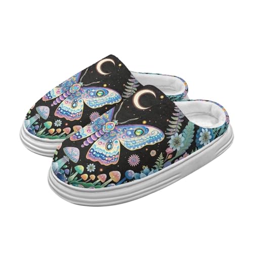 House Slippers for Women Men Plush Warm Fuzzy Slipper Bedroom Shoes for Outdoor Indoor Slip On - Main Image