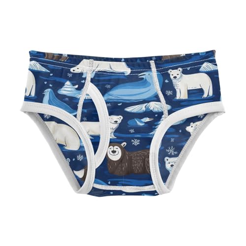 Wusikd Animals Boys' Underwear Cotton Blue Boys Briefs Soft Toddler Underwear 2T