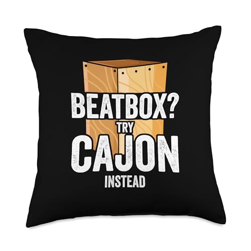 Beatbox? Try Cajon Instead Drummer Musician Throw Pillow