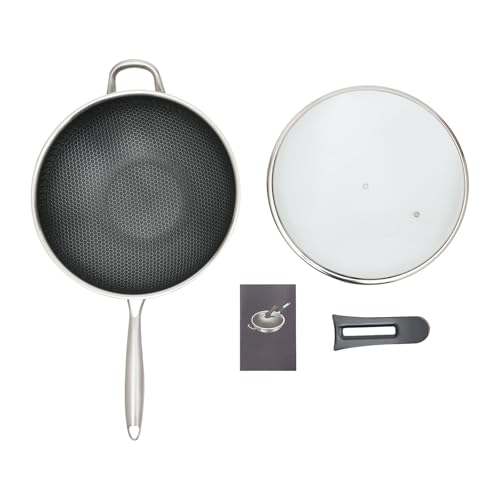 Wok de Acero Inoxidable con Tapa 13.4 pulgadas miniatura 3
