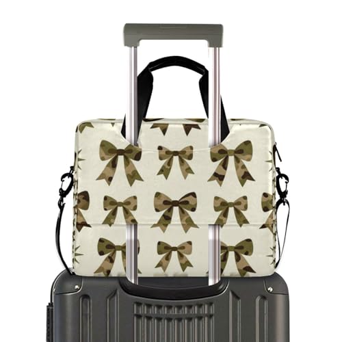Funda portátil para laptop 15.6 pulg con correa marrón miniatura 4