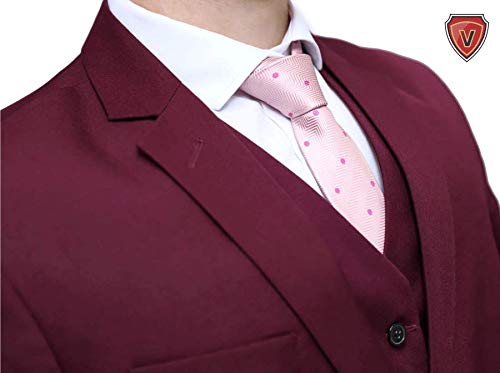 Terno Slim Corte Italiano Bordô Oxford (44)