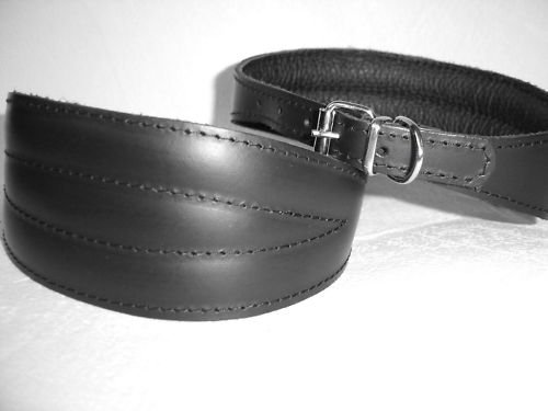 Lusy011 Windhund - Halsband, Halsumfang 35-41cm/60mm, Leder °Schwarz° (PL.16-12-591) Cover