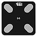 Waga Waga Waga łazienkowa, waga tłuszczu, naukowa inteligentna elektroniczna waga LED Bluetooth Max 180kg, czarna