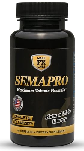 SEMAPRO Extreme Semen Volumizer and Male Energy Formula - All Natural Endurance Stamina & Semen Health - 60 caps (1 Month Supply)
