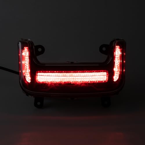 Luz trasera de moto con indicador LED de freno de alta intensidad para cruiser 5