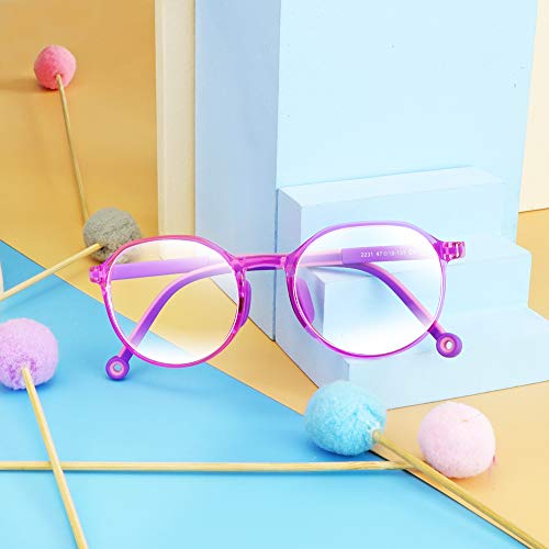 Image of VisionGlobal Blue Light Blocking Glasses for kids, Anti Eyestrain and Blurry, Computer Glasses, Anti Glare