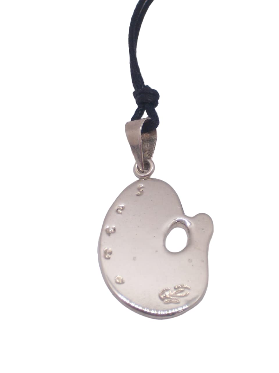 Palette pour couleurs pendentif argent 925 idée cadeau originale pour peintre