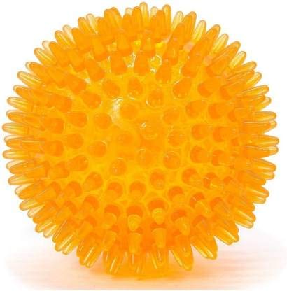 PSK PET MART Dog Ball TPR Material Chew Orange Ball Rubber Ball for Dog (Large Size) (Colour May)