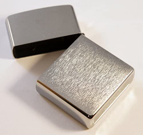 Zippo Carcasa cepillada cromada sin inserción