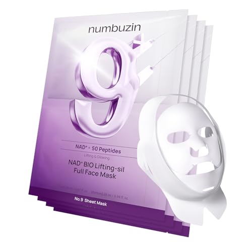 numbuzin No.9 Sheet Mask | NAD+ BIO Lifting-sil Full Face Mask | ...