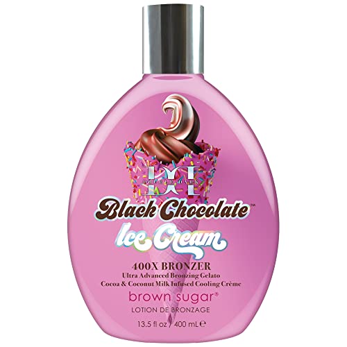 Brown Sugar Double Dark Black Chocolate Ice Cream 400X Bronzer Da...