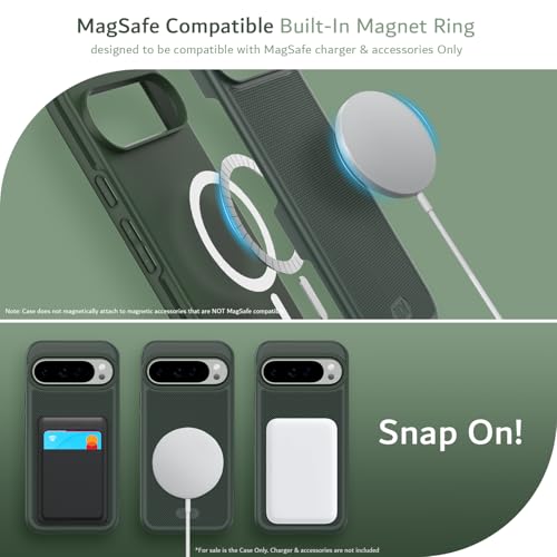 Image of TUDIA MergeGrip [Magsafe Compatible] for Pixel 9 Pro XL Case - Pine Green