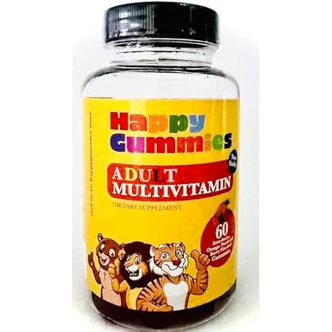 Adults Multivitamins, 60 Strawberry, Orange, Peach, Berry Flavored Gummies Cover