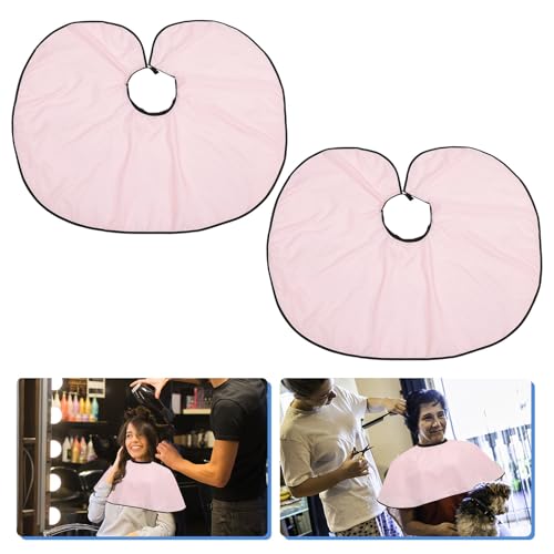 2 piezas capa impermeable para corte y peinado de cabello miniatura 7