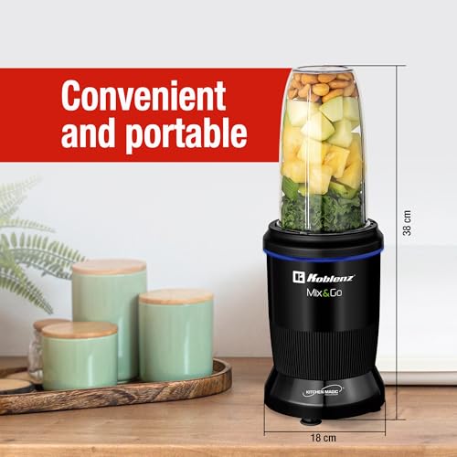 Image of Koblenz Mix&Go Personal Blender, 1000W, 30 oz, Black, BKM-800