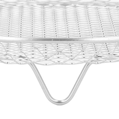 Rack de FritadeiraFryer Dehy 3PCS Conjunto de Rack de Fritadeira de Aço Inoxidável Redondo Empilháve