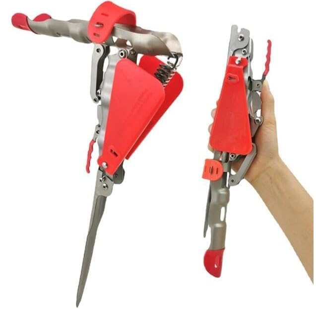 Stainless Steel Automatic Fishing Rod Holder for Ground High Sensitivity Rod Holder, Bank Fishing Rod Holder Spring Folding Brackets, Adjustable Sensitivity & Folding Fish Pole Rack