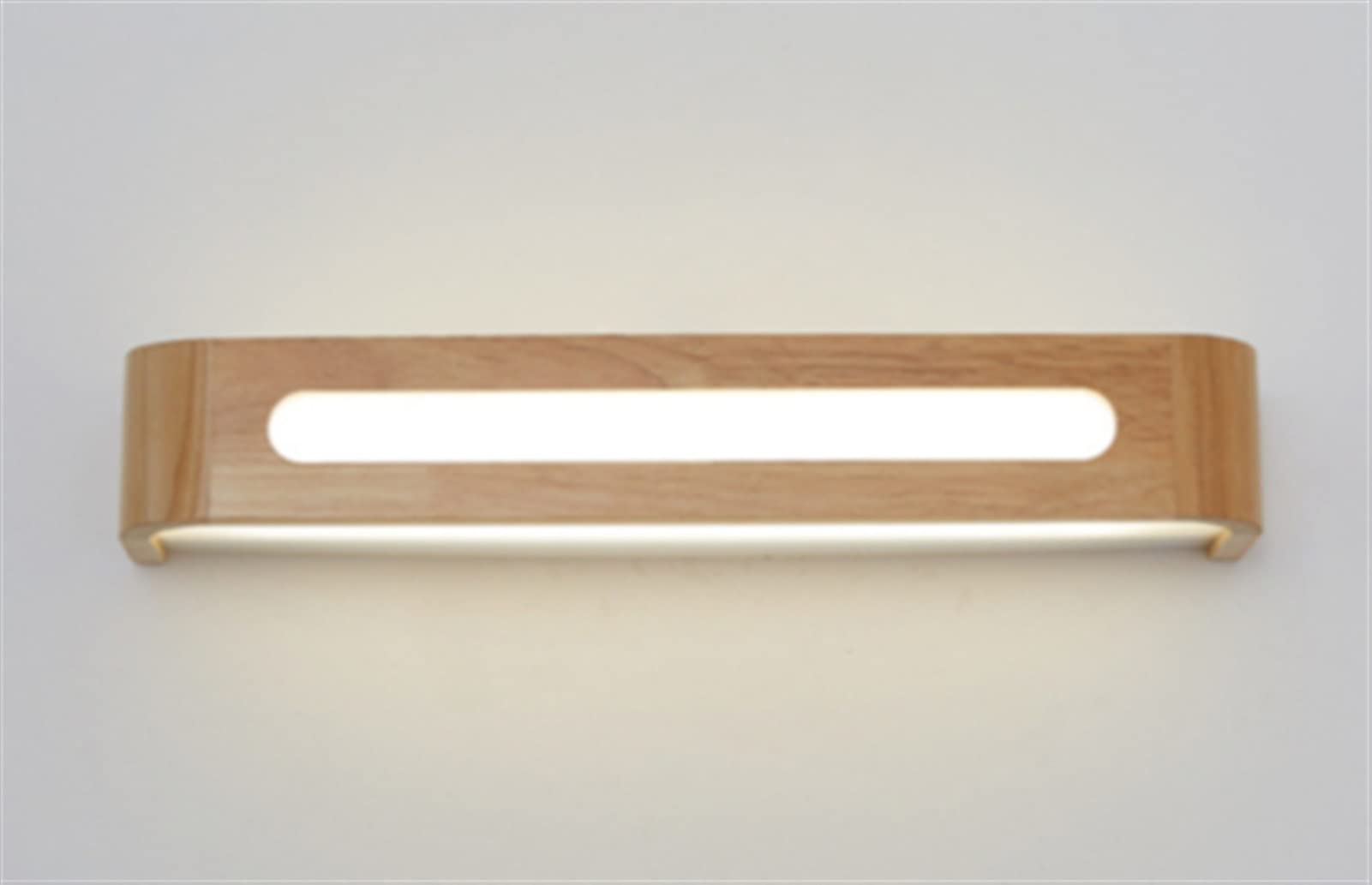 Lámparas de aplique frontal LED con acabado de madera para salón 8