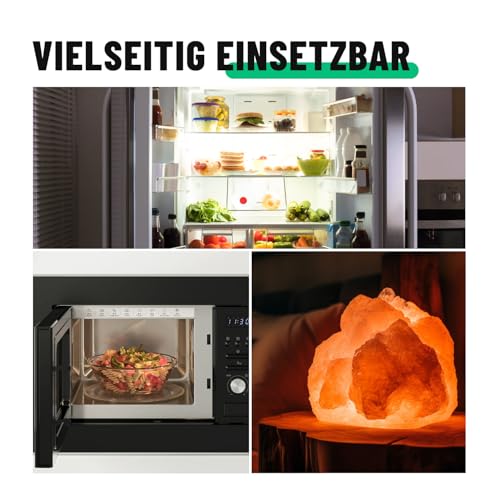 greate 2x Kühlschranklampe 15W E14 warmweiß - Glühbirne für Nähmaschine, Dunstabzugshaube, Salzsteinlampe, Gefriertruhe - Kühlschrank Lampe mit T22 Kapsel, 90 Lumen & 2700K - Kühlschrank Birne