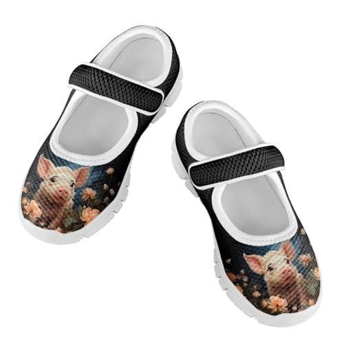 Coloranimal Mary Jane Shoes Girls Dress Shoes Single Buckle Girls' Flats Uniform Shoes Casual Princess Shoes with Anti Skid Sole