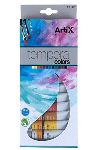 Artix Paints PP172 - Set de 12 colores de tempera