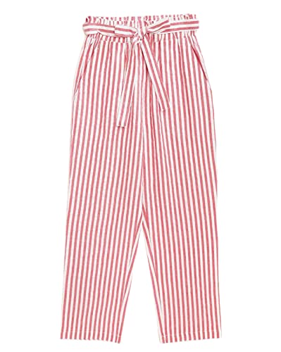 Buy luyk Red White Striped Paper Bag Pants for Kids, Girls at Amazon.in