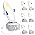 Ensenior 6 Pack 6 Inch Ultra-Thin LED Recessed Ceiling Light with Junction Box, 3000K/4000K/5000K Selectable, 12W 110W Eqv, Dimmable, 1050LM High Brightness - ETL and Energy Star Certified