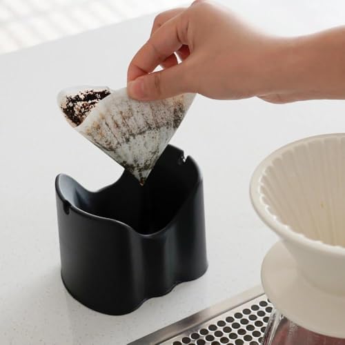 Image of watchget Non-Woven Coffee Filter Paper, Conical #1 Size 50 Pack, Food-Grade, No Pre-Wetting Needed, Oil Retention, Compatible with V60 Cone Drippers