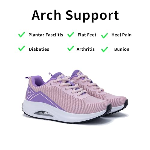 Image of Gyeice Women's Walking Shoes Arch Support Orthotic Breathable Tennis Sneakers for Plantar Fasciitis Pain Relief US 5.5-11