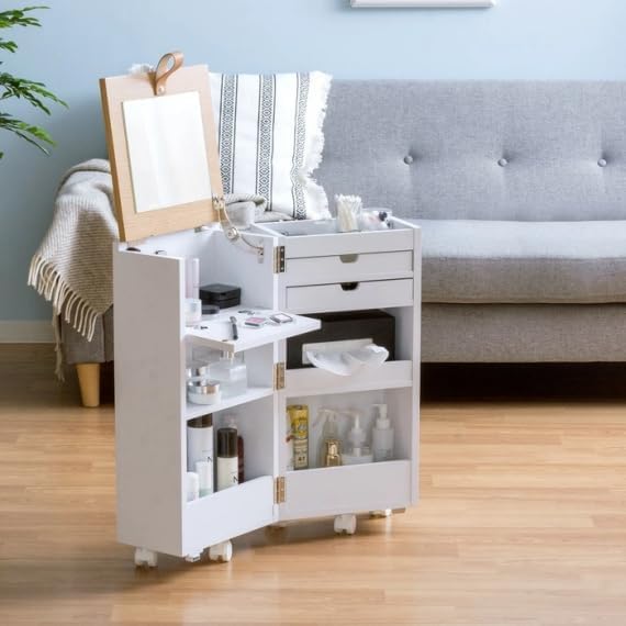 極美品・送料無料】ドレッサー ドレッサーワゴン 北欧 ベージュ ナチュラル