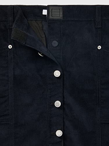 Tommy Hilfiger Women's Adaptive Corduroy Mini Skirt With Magnetic Fly Closure3